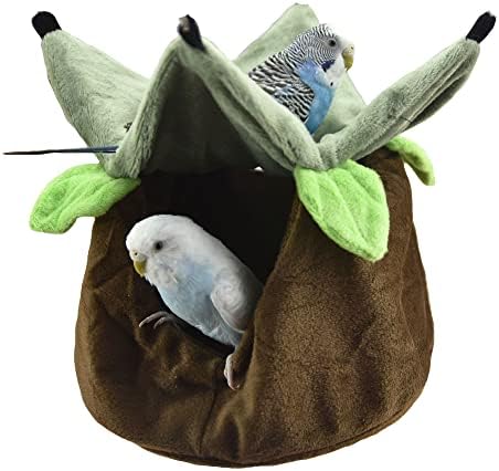 FLAdorepet 2 Layers Bird Hammock Nest Hanging Bed for Parrot Sugar Glider