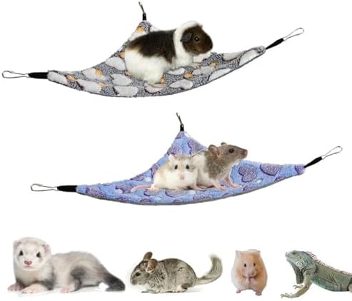 Guinea Pig & Rat Hammocks, Perfect for Pet Critter Cages, 2 Pack