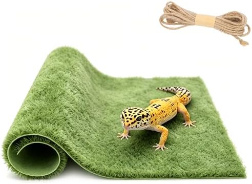 Reptile Carpet Substrate, Washable Absorbent Moss Mat Bedding Liner