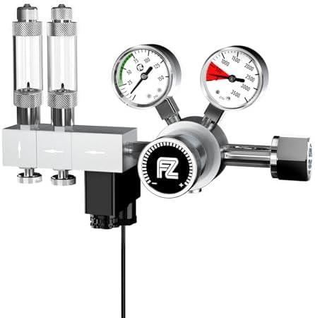 FZONE Pro Dual Stage Aquarium CO2 Regulator CGA320 for Aquarium Plant Tanks