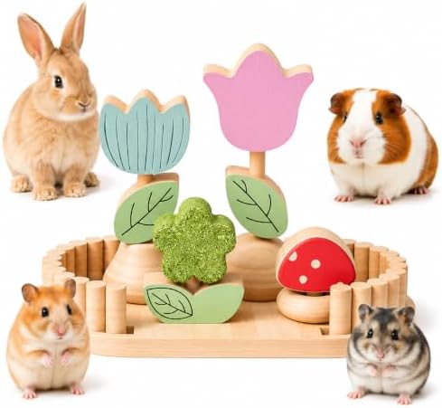 Hamster Chew Toys, Guinea Pig Edible Chew Toys for Small Animals, 6 Pieces