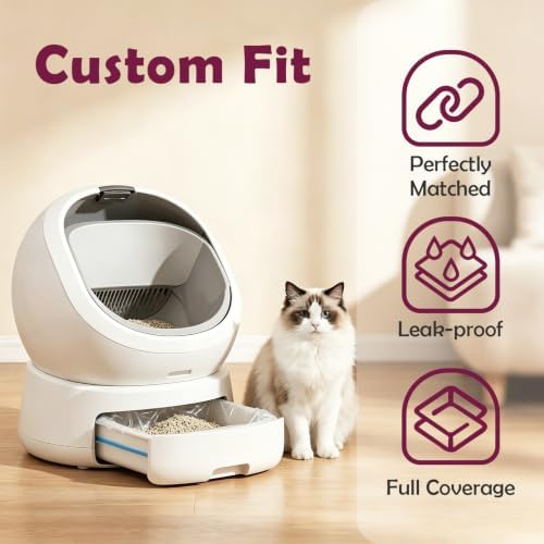 Cat Litter Box Liner for PETLIBRO Luma Automatic Litter Box, 60pcs Handle