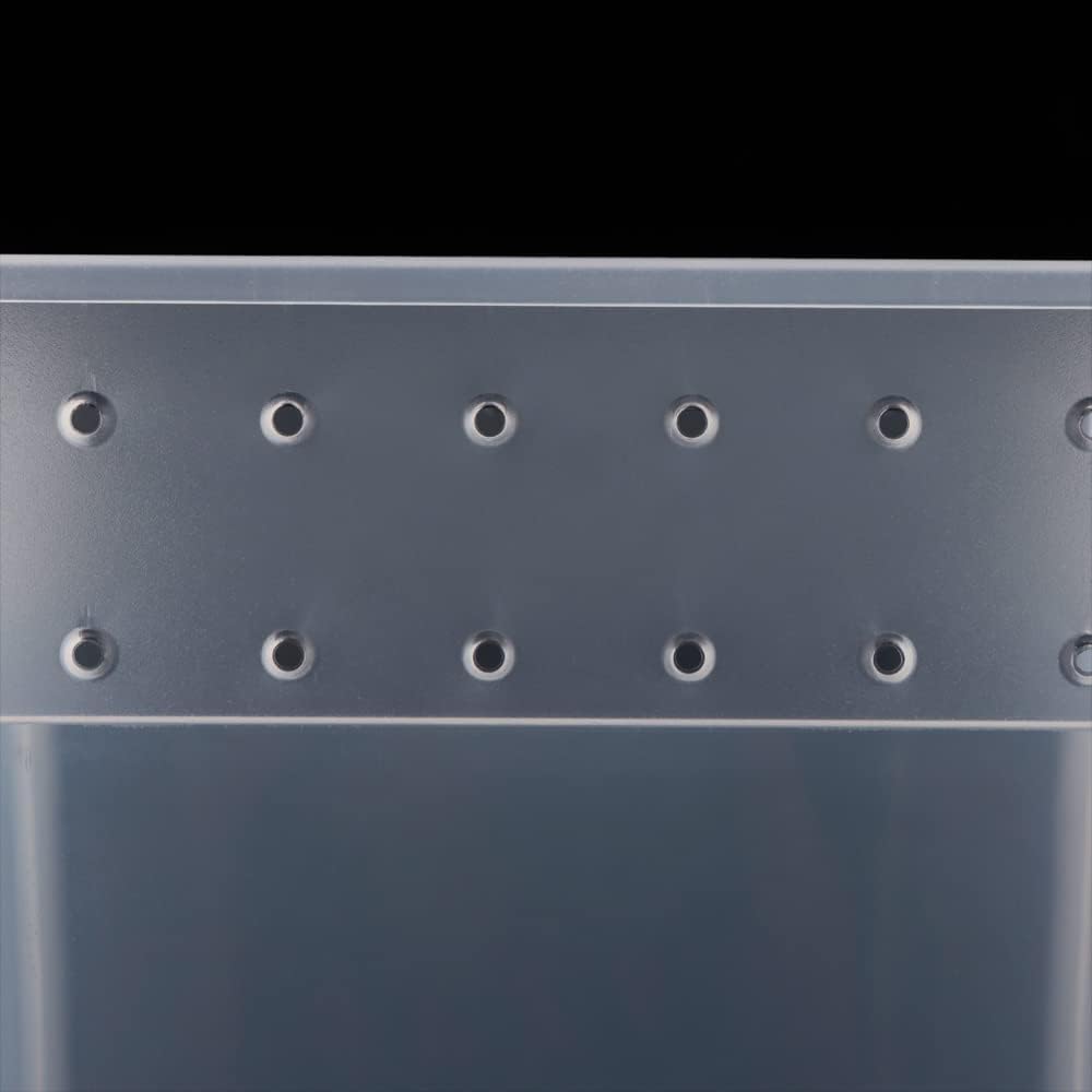 10 Pack Reptile Feeding Box Plastic Transparent Breeding Box for Bearded Dragon Lizard Spider Snake Tree Frog Reptlies (2 Pcs Large Size and 8 Pcs Small Size)
