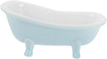 Abaodam Blue Ceramic Hamster Sand Bath for Small Animal Habitats