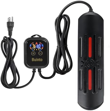 800W, 1200W Aquarium Heater, External Digital Temperature Controller, Double-Tube Heating, Fast and Energy-Saving. Suitable for Freshwater and Saltwater Aquariums. (1200W)