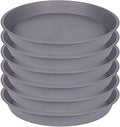 6 Pack Plant Saucer 4 5 inch, Heavy Sturdy Plant Drainage Tray by Bleuhome