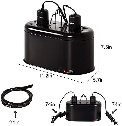 REPTI ZOO Reptile Heat Lamp Reptile Light Fixture Combo Pack, 100W UVA Turtle Basking Spot Lamp Reptile Heat Bulb & 26W UVA UVB Bulb 5.0 Reptile Light for Aquatic Turtle