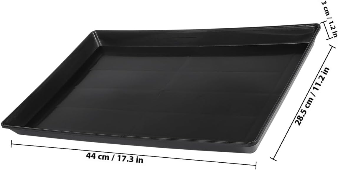 DOITOOL Bird Cage Tray Replacement 17.32 X 11.22 X 1.18 in Leakproof Bottom Tray for Small Dog Crate Parrot Cage Bunny 2 Pack Easy Clean