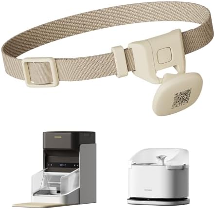 PETLIBRO Upgraded RFID Collar Tag for One RFID Automatic Cat Feeder PLAF301 and Smart App Monitoring Multi Cats Water Fountain PLWF305, Lightweight and Compact Collar Sensor with Snap Release Design