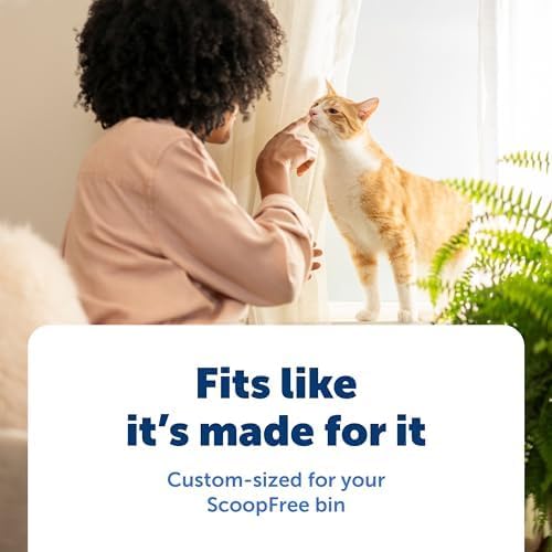 PetSafe Waste Bin Liners – Drawstring Liners for ScoopFree OpenSky Litter Box – Easy Cleanup, 15 Count