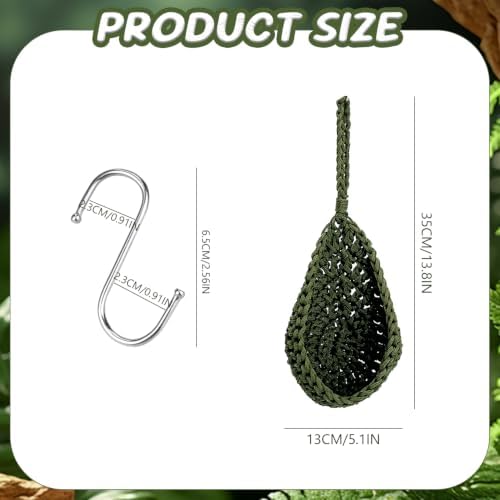 Premium Cotton Rope Reptile Hammock Hanging Hideout for Snakes