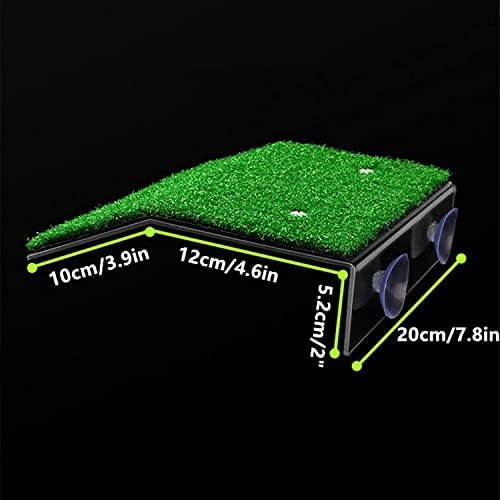 XMHF Turtle Basking Platform, Tortoise Ramp Reptile Ladder Resting Terrace Fish Tank Aquarium Turtle Dock Floating Decor for Reptile Frog Terrapin Large