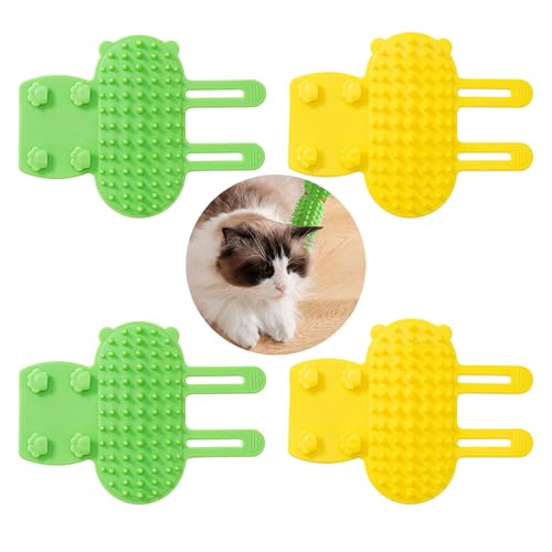 Cat Self Grooming Brush Silicone Cats Combs Indoor Soft Cat Face Scratcher