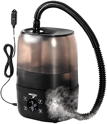 WACOOL Reptile Fogger with Humidity Controller, 4L Large Tank Reptile Humidifier with Humidistat & Extended Hose, Automatic Terrarium Fogger for Beared Dragon Lizard Gecko Snake Tortoise