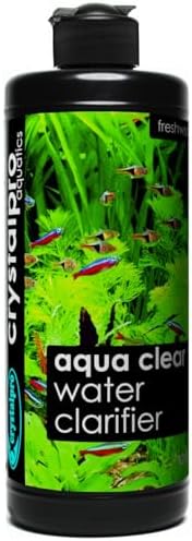 Crystalpro Water Clarifier 16.9 Oz - Aqua Clear Treats 2650 Gallons - Clear Cloudy Fish Tank Water - for Freshwater Aquariums and Fish Ponds -Fish Tank Cleaner- Use with Aquarium Filter