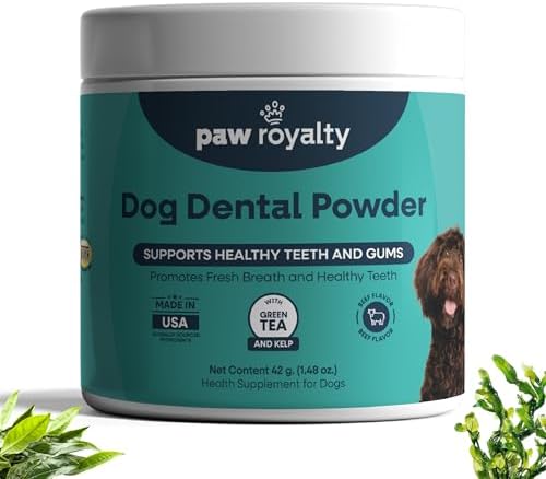 Dog Dental Powder | Tartar Control, Bamboo Extract & Green Tea for Clean Teeth, Healthy Gums & Periodontal Support | Daily Dental Care for Dogs | 90 Servings