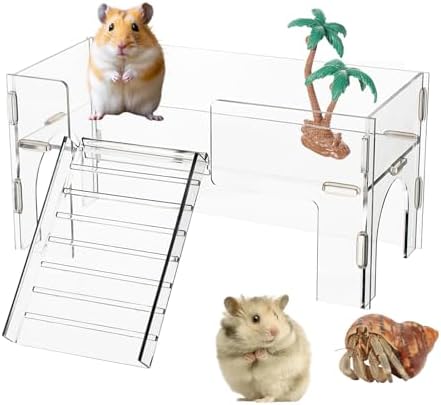 Acrylic Platforms for Dwarf Hamster, Rat, Hermit Crab