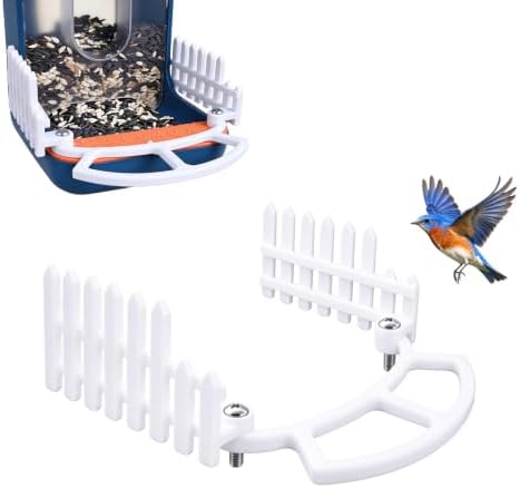 Bird Feeder Perch Extension Set, Fits Side Fence & DIY Add-Ons