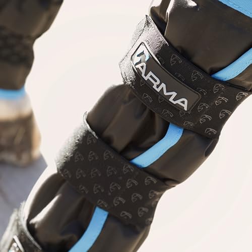 Shires ARMA Subzero Ice Boots - Cold Therapy Cooling Leg Wraps for Horses Default Title