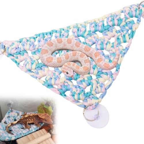 Bearded Dragon Hammock, Triangular Reptile Hammock for Ball Python