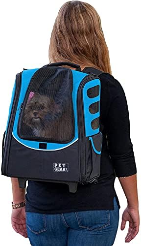 Pet Gear I-GO2 Roller Backpack, Medium Escort, NEW Ocean Blue