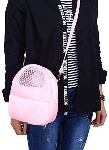 Litewoo Sugar Glider Carrier Travel Bag, Breathable Portable Pouch (Pink)