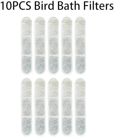 10PCS USB Water Circulation Bird Baths for Cage Filter (10pcs Filter)