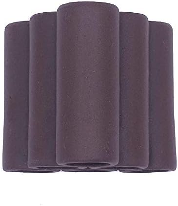 DOHO Aquarium Cave Handmade Brown Ceramic Shelters - Shrimp and Small Fish Habitat, Breeding Tube, Hiding cave - Hideaway Pipes Reduce Stress, Encourage Spawning - Aquarium Decorative Six Holes