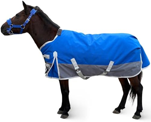 Waterproof 1200D Turnout Blanket for Pony & Mini Horse, 45 Inch