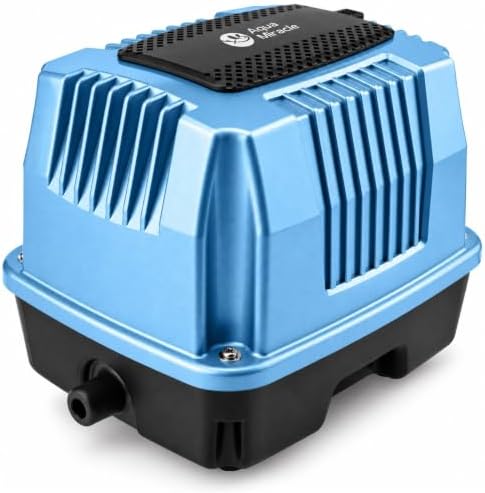 AquaMiracle Linear Air Pump AP-40/AP-60/AP-80/AP-160 for Pond Aeration, Septic, Hydroponic, 635/950/1350/2550GPH, Pond, Waste Treatment, Aquarium, Fish Farm, Seafood Restaurant