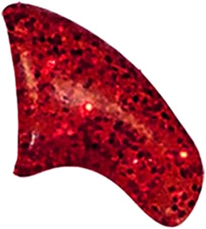 40 Pack Soft Nail Caps for Cat Claws Ruby RED Glitter Small