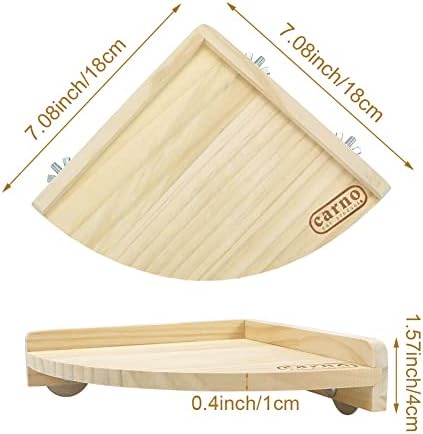 Litewoo Bird Perch Corner Platform Stand Shelf for Parrot Parakeet Cage