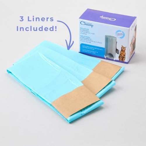 Litter Champ Refill Bags 3 Pack, Continuous Cat Litter Disposal System