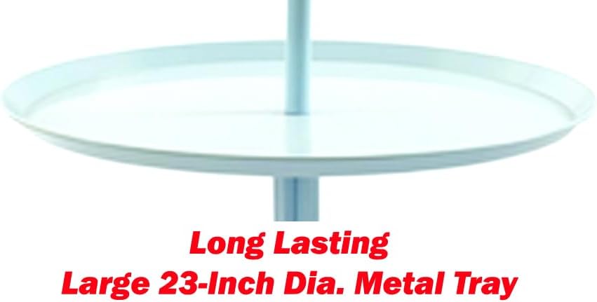 Large 48" Parrot Bird Play Perch Stand, White