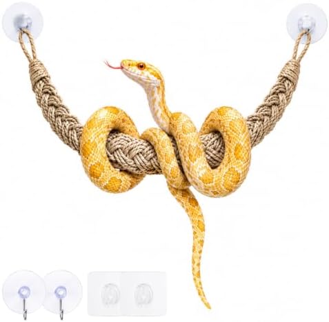 Ball Python Tank Accessories Snake Climbing Rope Reptile Enrichment Decor