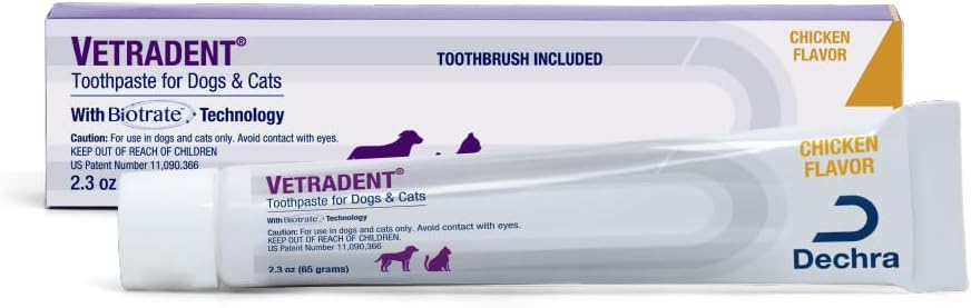 Vetradent Toothpaste (Double-Headed Toothbrush Included), 2.3 oz