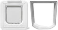 Cat Mate Elite Microchip Cat Flap with Digital Timer & LCD Display Bundle, Includes Pet Door (355) & Elite Wall Liner (308) - Small to Average Sized Cats, for UPVC, Glass and Wood Installation