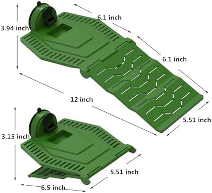 Large Turtle Basking Platform, Foldable Turtles Ramp, Turtle Resting Basking Dock Floating Décor, Plastic Tortoise Tank Climbing Ladder Terrace Hideouts for Frog Terrapin Reptiles