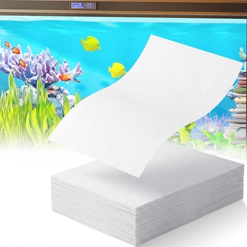 Aquarium Filter Sheets, Fits Most Standard Filters, 100 Pack