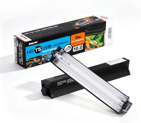 T5 10.0 UVB Reptile Lighting Combo Kit 12-Inch 8W
