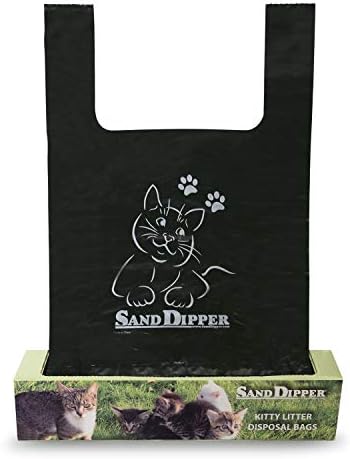 Sand Dipper Cat Litter Waste Bags | Strong Thick Odor Sealing (Medium 50 Roll)