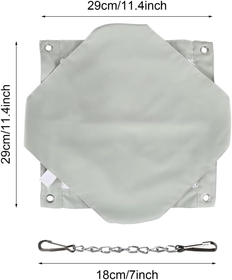 DONGKER Hamster Hammock,Hanging Double Layer Ferret Rat Hammock with Stainless Steel Hanging Chain Buckle for Small Animals Hiding Sleeping