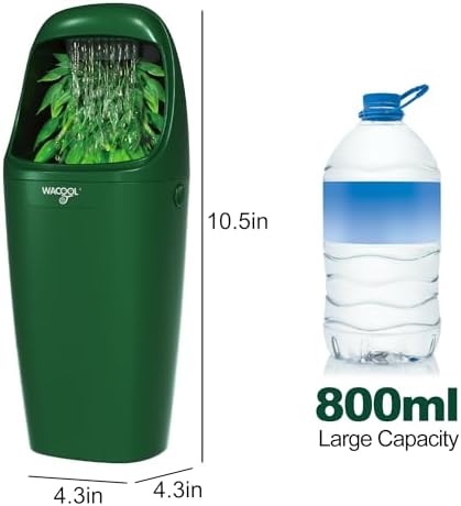 Wacool Reptile Water Dripper Chameleon Drinking Fountain Water Dispenser, Automatic Water Feeder for Bearded Dragon Gecko Lizard Frog Snake/Reptile Accessories