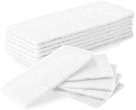 JOR Universal Canister Filter Pads, White Foam 40 PPI Sponges for Aquariums, Pre-Filter for Air Purifier, 12 Pieces per Pack