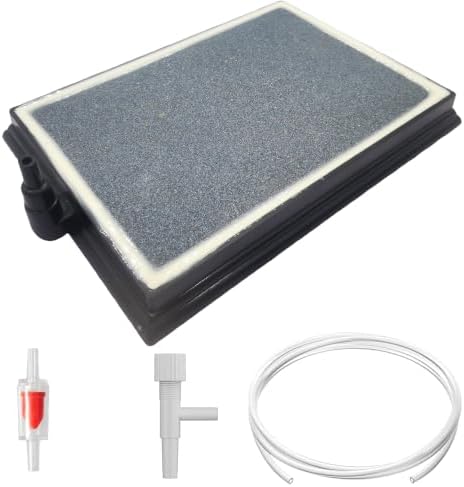 Flat Sintered Air Stone Brick, 1 Pack 3x4.5in Aquarium Diffuser Plate