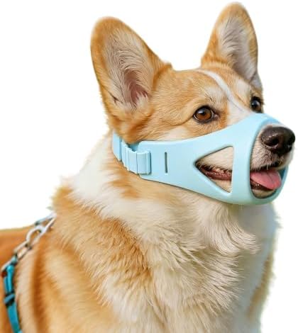 Silicone Dog Muzzle, Prevent Biting Licking, S
