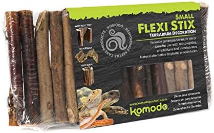 Komodo Flexi Stix, Small, Terrarium or Vivarium Natural Decor, Suitable for Reptiles, Amphibians and invertebrates