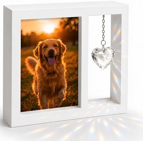 Dog Memorial Gifts for Loss of Dog, 4x6 Pet Picture Frame Keepsake