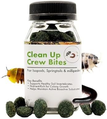CTWPets Clean Up Crew Bites, Isopod Food & Springtail Food, 2.5 oz
