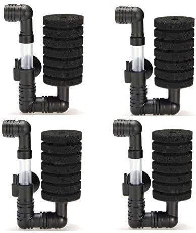 4X Bio Sponge Filter for Betta Fry Aquarium Fish Tank Up to 15 Gal